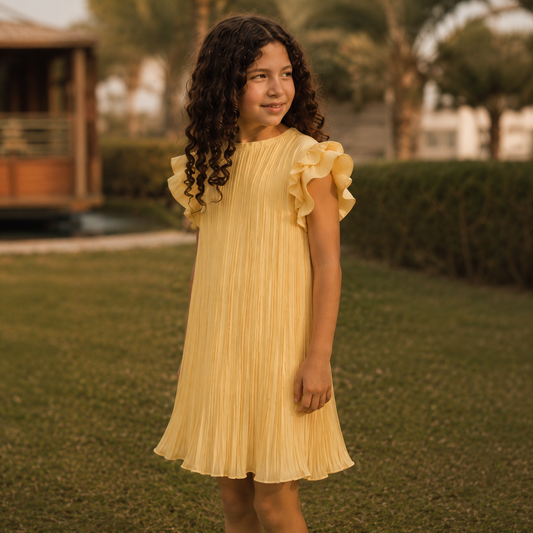 Sunshine Pleated Dress