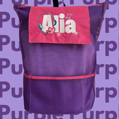 Colorblock Backpack - Purple