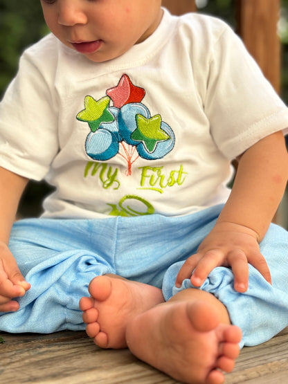 Blue Balloons First Eid T-Shirt