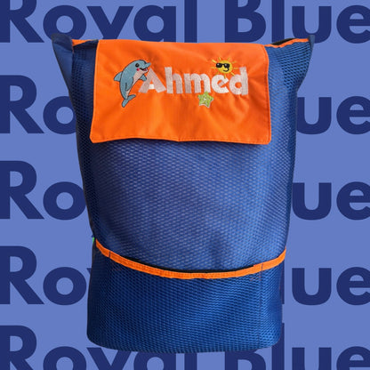 Colorblock Backpack - Royal Blue