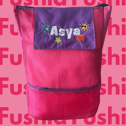 Colorblock Backpack - Fushia